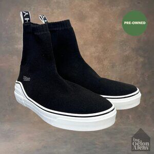 Size 42 Givenchy George V Knitted Sock Sneaker 'Black' Pre-Owned [No Insoles]
